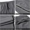 imageTBMPOY Mens Hiking Pants Quick Dry Lightweight Travel Track Running Active Jogger Sweatpants with PocketsB21greyBlack