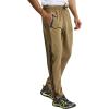 imageTBMPOY Mens Hiking Pants Quick Dry Lightweight Travel Track Running Active Jogger Sweatpants with PocketsB23khakiBlack