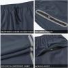 imageTBMPOY Mens Hiking Pants Quick Dry Lightweight Travel Track Running Active Jogger Sweatpants with PocketsB24grey