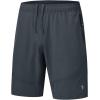 imageTBMPOY Mens Hiking Shorts Lightweight Outdoor Sports Shorts 7quot Quick Dry Athletic Running Gym Shorts with Zipper PocketsCold Grey