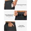 imageTBMPOY Mens Hiking Shorts Lightweight Outdoor Sports Shorts 7quot Quick Dry Athletic Running Gym Shorts with Zipper PocketsDark Grey