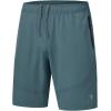 imageTBMPOY Mens Hiking Shorts Lightweight Outdoor Sports Shorts 7quot Quick Dry Athletic Running Gym Shorts with Zipper PocketsGrey Blue