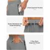 imageTBMPOY Mens Hiking Shorts Lightweight Outdoor Sports Shorts 7quot Quick Dry Athletic Running Gym Shorts with Zipper PocketsLight Grey