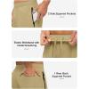 imageTBMPOY Mens Hiking Shorts Lightweight Outdoor Sports Shorts 7quot Quick Dry Athletic Running Gym Shorts with Zipper PocketsLight Khaki