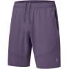 imageTBMPOY Mens Hiking Shorts Lightweight Outdoor Sports Shorts 7quot Quick Dry Athletic Running Gym Shorts with Zipper PocketsPurple Gray