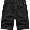 imageTBMPOY Mens Hiking Shorts Quick Dry Athletic Gym Workout Short with Zipper PocketsC13black