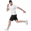 imageTBMPOY Mens Hiking Shorts Quick Dry Athletic Gym Workout Short with Zipper PocketsC13black