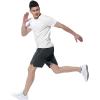 imageTBMPOY Mens Hiking Shorts Quick Dry Athletic Gym Workout Short with Zipper PocketsC15dark Grey