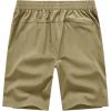 imageTBMPOY Mens Hiking Shorts Quick Dry Athletic Gym Workout Short with Zipper PocketsC17khaki