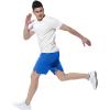 imageTBMPOY Mens Hiking Shorts Quick Dry Athletic Gym Workout Short with Zipper PocketsC18royal Blue