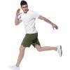 imageTBMPOY Mens Hiking Shorts Quick Dry Athletic Gym Workout Short with Zipper PocketsC19army Green