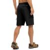 imageTBMPOY Mens Hiking Shorts with 5 Zip Pockets 9 Lightweight Outdoor Work Athletic Travel Short for Men Casual RunningBlack