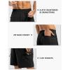 imageTBMPOY Mens Hiking Shorts with 5 Zip Pockets 9 Lightweight Outdoor Work Athletic Travel Short for Men Casual RunningBlack