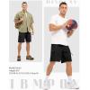 imageTBMPOY Mens Hiking Shorts with 5 Zip Pockets 9 Lightweight Outdoor Work Athletic Travel Short for Men Casual RunningBlack