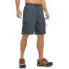imageTBMPOY Mens Hiking Shorts with 5 Zip Pockets 9 Lightweight Outdoor Work Athletic Travel Short for Men Casual RunningCool Grey
