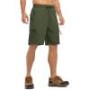 imageTBMPOY Mens Hiking Shorts with 5 Zip Pockets 9 Lightweight Outdoor Work Athletic Travel Short for Men Casual RunningGreen
