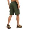imageTBMPOY Mens Hiking Shorts with 5 Zip Pockets 9 Lightweight Outdoor Work Athletic Travel Short for Men Casual RunningGreen