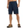 imageTBMPOY Mens Hiking Shorts with 5 Zip Pockets 9 Lightweight Outdoor Work Athletic Travel Short for Men Casual RunningNavy