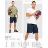 imageTBMPOY Mens Hiking Shorts with 5 Zip Pockets 9 Lightweight Outdoor Work Athletic Travel Short for Men Casual RunningNavy