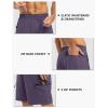 imageTBMPOY Mens Hiking Shorts with 5 Zip Pockets 9 Lightweight Outdoor Work Athletic Travel Short for Men Casual RunningPurple Grey
