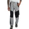 imageTBMPOY Mens Hiking Work Cargo Pants Lightweight Waterproof Quick Dry Outdoor Mountain Pant Fishing Camping1light Gray