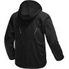 imageTBMPOY Mens Hooded Softshell Jacket Waterproof Windproof Ski Hiking Outerwear Fleece Lined Winter Coat1black