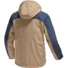 imageTBMPOY Mens Hooded Softshell Jacket Waterproof Windproof Ski Hiking Outerwear Fleece Lined Winter Coat3khaki