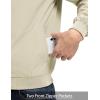 imageTBMPOY Mens Light Jackets Waterproof Bomber Work Jacket Causal Windbreaker Full Zip Golf Dress Outwear CoatsBeige02 Style