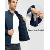 imageTBMPOY Mens Light Jackets Waterproof Bomber Work Jacket Causal Windbreaker Full Zip Golf Dress Outwear CoatsBlue02 Style