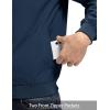 imageTBMPOY Mens Light Jackets Waterproof Bomber Work Jacket Causal Windbreaker Full Zip Golf Dress Outwear CoatsBlue02 Style