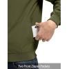 imageTBMPOY Mens Light Jackets Waterproof Bomber Work Jacket Causal Windbreaker Full Zip Golf Dress Outwear CoatsGreen02 Style