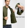 imageTBMPOY Mens Light Jackets Waterproof Bomber Work Jacket Causal Windbreaker Full Zip Golf Dress Outwear CoatsGreen02 Style