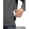 imageTBMPOY Mens Light Jackets Waterproof Bomber Work Jacket Causal Windbreaker Full Zip Golf Dress Outwear CoatsGrey02 Style
