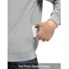 imageTBMPOY Mens Light Jackets Waterproof Bomber Work Jacket Causal Windbreaker Full Zip Golf Dress Outwear CoatsLight Grey02 Style