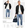 imageTBMPOY Mens Lightweight Bomber Jackets Light Track Jackets Casual Summer Windbreaker Outdoor Golf Fashion Coat for MenA2blackorange