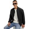 imageTBMPOY Mens Lightweight Bomber Jackets Light Track Jackets Casual Summer Windbreaker Outdoor Golf Fashion Coat for MenA2blackorange