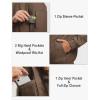 imageTBMPOY Mens Lightweight Bomber Jackets Light Track Jackets Casual Summer Windbreaker Outdoor Golf Fashion Coat for MenA2dark Coffee