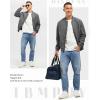 imageTBMPOY Mens Lightweight Bomber Jackets Light Track Jackets Casual Summer Windbreaker Outdoor Golf Fashion Coat for MenA2dark Grey