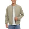 imageTBMPOY Mens Lightweight Bomber Jackets Light Track Jackets Casual Summer Windbreaker Outdoor Golf Fashion Coat for MenA2khaki