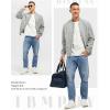 imageTBMPOY Mens Lightweight Bomber Jackets Light Track Jackets Casual Summer Windbreaker Outdoor Golf Fashion Coat for MenA2light Grey