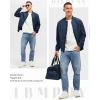 imageTBMPOY Mens Lightweight Bomber Jackets Light Track Jackets Casual Summer Windbreaker Outdoor Golf Fashion Coat for MenA2navy