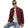imageTBMPOY Mens Lightweight Bomber Jackets Light Track Jackets Casual Summer Windbreaker Outdoor Golf Fashion Coat for MenA2wine Red