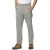 imageTBMPOY Mens Lightweight Hiking Travel Pants 5 Zip Pockets Stretch Quick Dry Work Pant Cargo Outdoor Camping FishingLight Grey