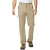 imageTBMPOY Mens Lightweight Hiking Travel Pants 5 Zip Pockets Stretch Quick Dry Work Pant Cargo Outdoor Camping FishingLight Khaki