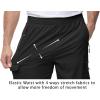 imageTBMPOY Mens Lightweight Hiking Travel Pants Cargo Pockets Quick Dry Stretch Water Resistant Fishing Outdoor WorkBlack