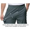 imageTBMPOY Mens Lightweight Hiking Travel Pants Cargo Pockets Quick Dry Stretch Water Resistant Fishing Outdoor WorkCold Grey