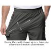 imageTBMPOY Mens Lightweight Hiking Travel Pants Cargo Pockets Quick Dry Stretch Water Resistant Fishing Outdoor WorkDark Grey