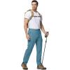 imageTBMPOY Mens Lightweight Hiking Travel Pants Cargo Pockets Quick Dry Stretch Water Resistant Fishing Outdoor WorkGrey Blue