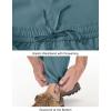 imageTBMPOY Mens Lightweight Hiking Travel Pants Cargo Pockets Quick Dry Stretch Water Resistant Fishing Outdoor WorkGrey Blue