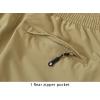 imageTBMPOY Mens Lightweight Hiking Travel Pants Cargo Pockets Quick Dry Stretch Water Resistant Fishing Outdoor WorkKhaki